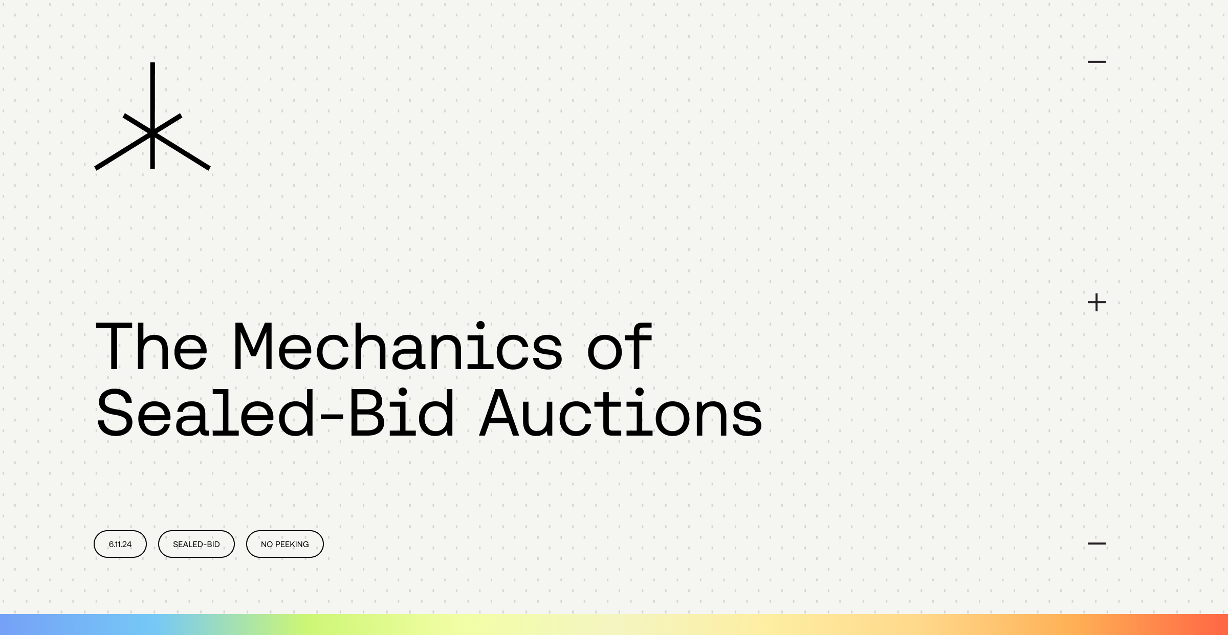 Sealed-Bid Mechanics
